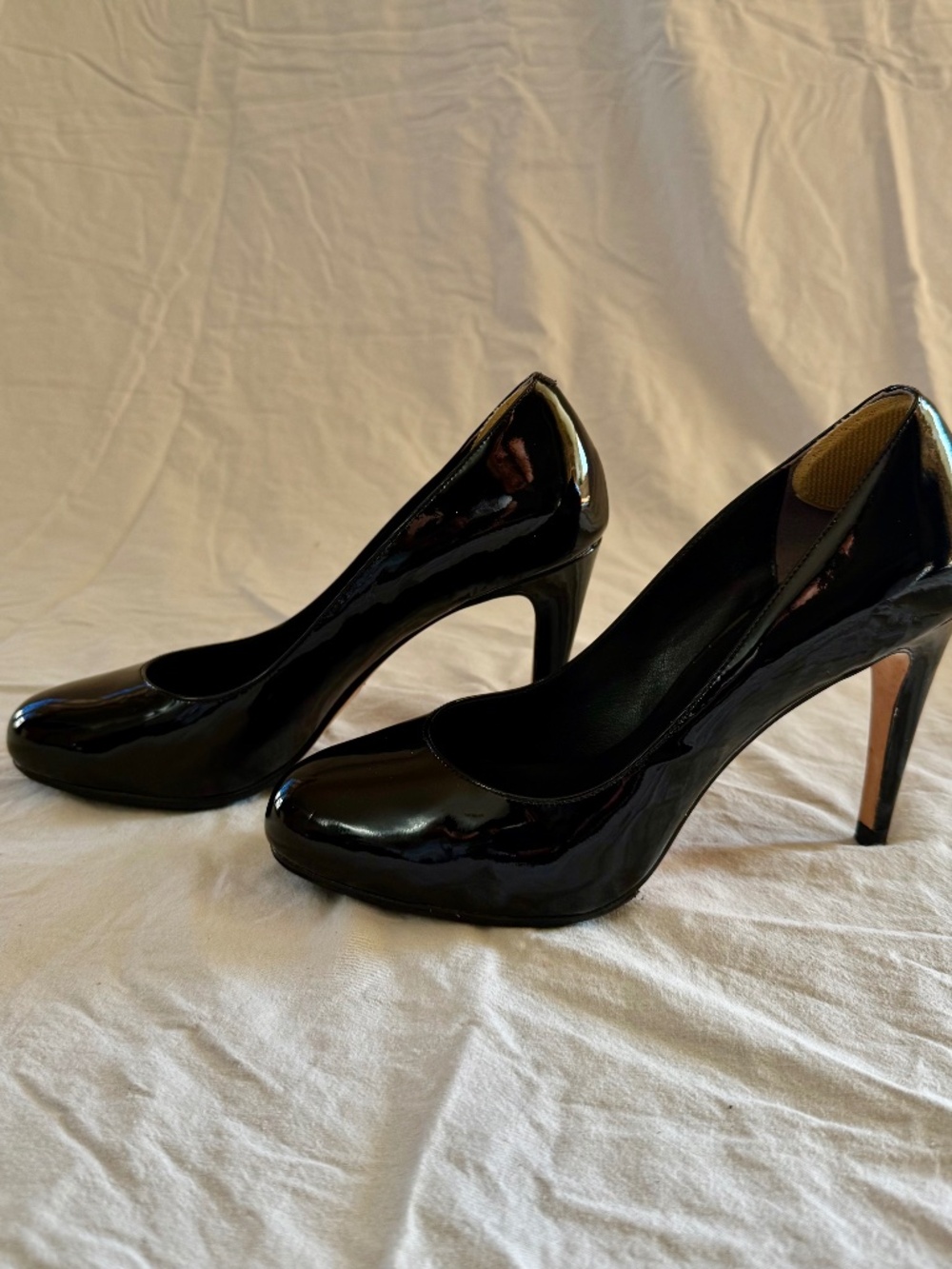 Cole Haan Violet Air Black Patent Leather Pumps 4" Heels Size 7
